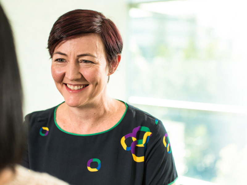 Icon care team member smiling at patient | Icon Cancer Centre