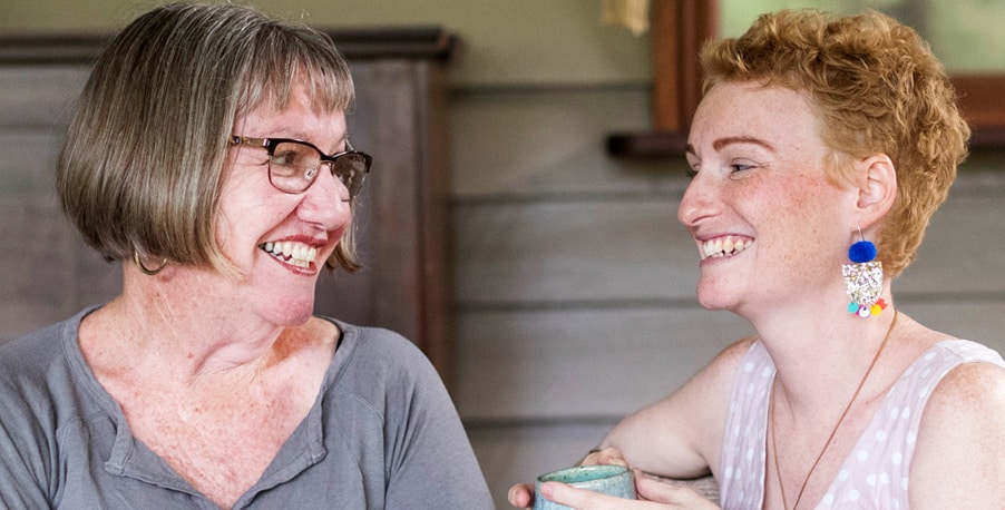 Patient family smiling