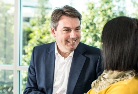 Doctor consulting cancer patient